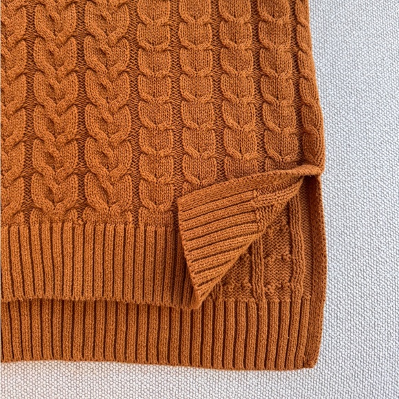 🌾 Cupcakes & Cashmere Sweater Cable Knit Pullover Size S - Picture 3 of 10